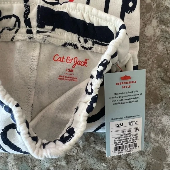 Cat & Jack Skateboard Sweat Set 12M NWT - Picture 10 of 11